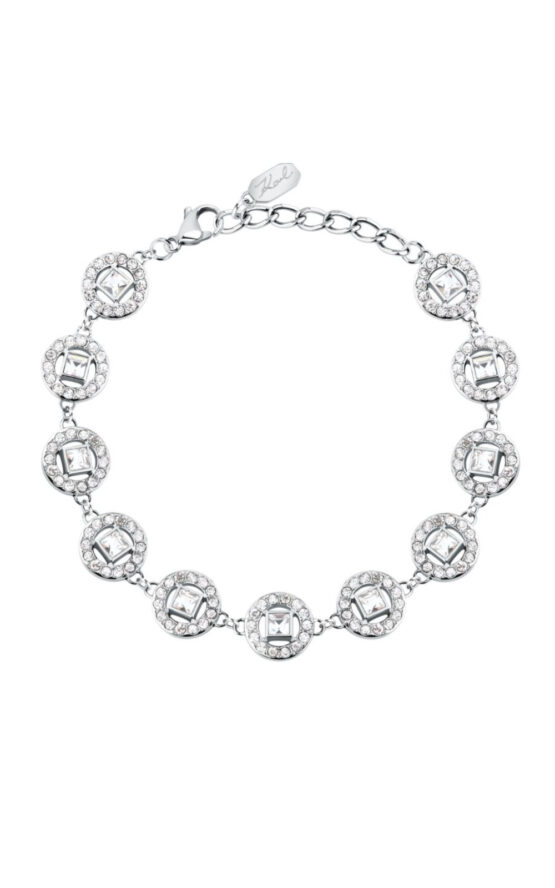 KARL LAGERFELD ILLUME KLBJX11 Γυναικείο Βραχιόλι Ασημένιο Με Πέτρες