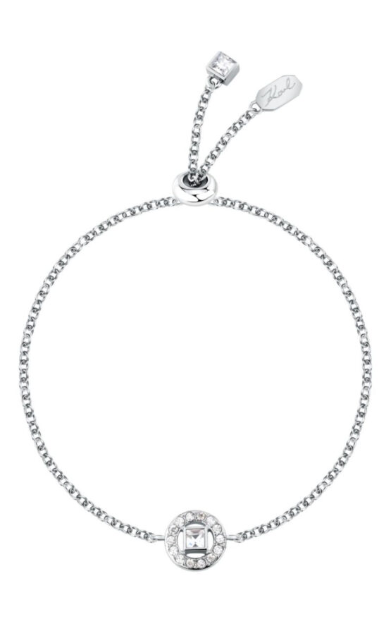 KARL LAGERFELD ILLUME KLBJX14 Γυναικείο Βραχιόλι Ασημένιο Με Πέτρες