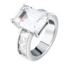 KARL LAGERFELD LIGHT KLBKE03016 Γυναικείο Δαχτυλίδι Ασημένιο Με Πέτρες