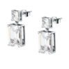KARL LAGERFELD LIGHT KLBKE06 Γυναικεία Σκουλαρίκια Ασημένια Με Πέτρες