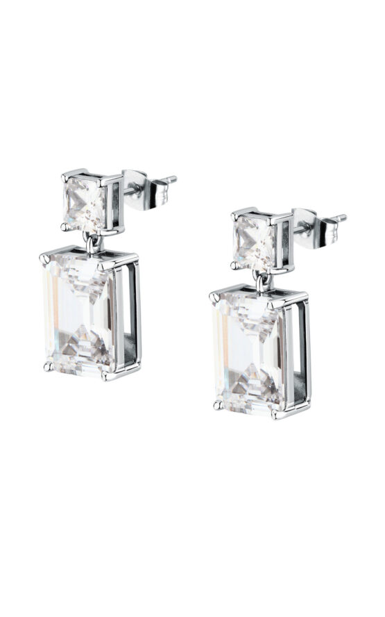 KARL LAGERFELD LIGHT KLBKE06 Γυναικεία Σκουλαρίκια Ασημένια Με Πέτρες