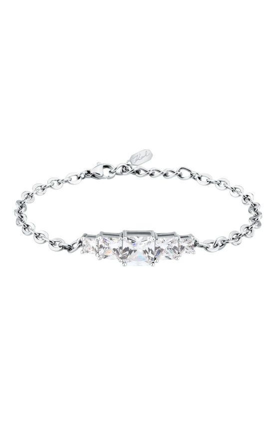 KARL LAGERFELD LIGHT KLBKE15 Γυναικείο Βραχιόλι Ασημένιο Με Πέτρες