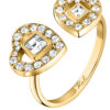 KARL LAGERFELD LIGHTS KLBJX36014 Γυναικείο Δαχτυλίδι Χρυσό Με Καρδιές Με Πέτρες