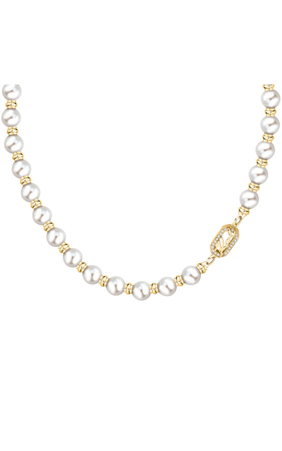 KARL LAGERFELD PEARL KLAYR01 Γυναικείο Κολιέ Χρυσό Με Πέρλες