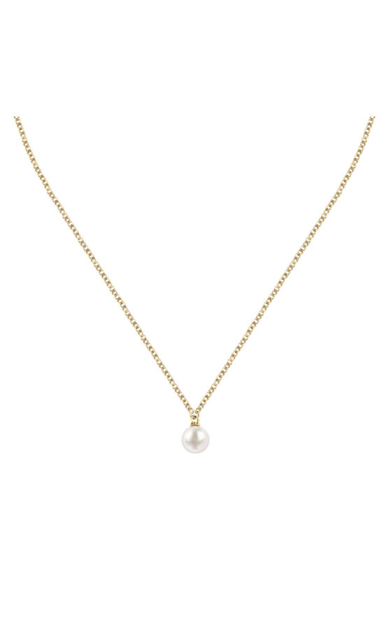 KARL LAGERFELD PEARL KLAYR18 Γυναικείο Κολιέ Χρυσό Με Πέρλα