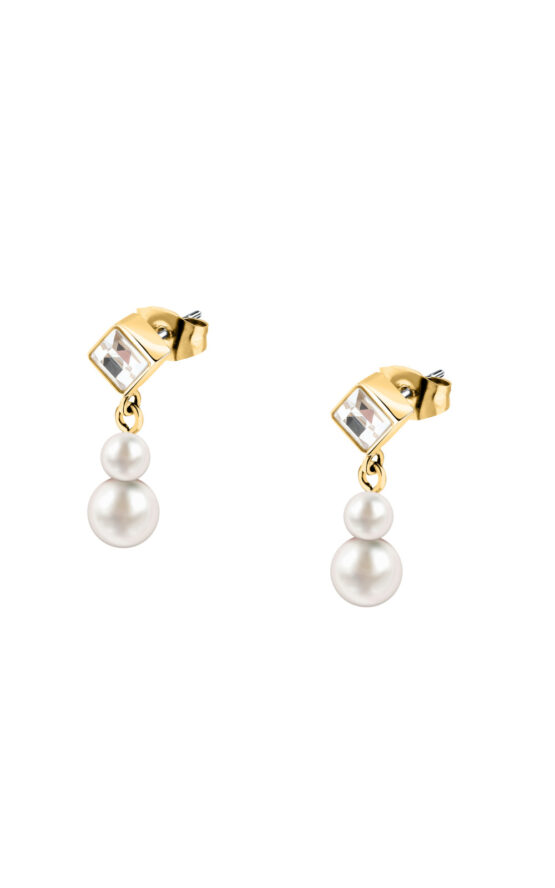 KARL LAGERFELD PEARL KLAYR22 Γυναικεία Σκουλαρίκια Χρυσά Με Πέρλες