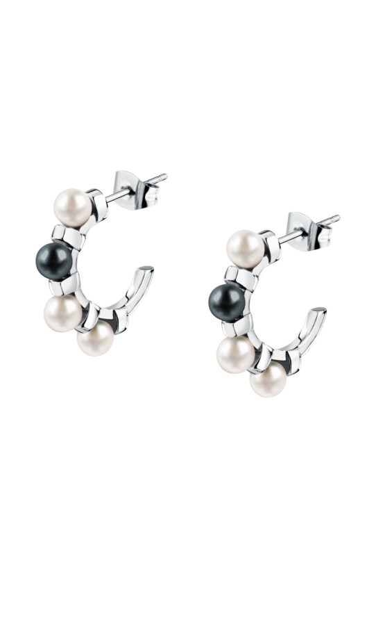 KARL LAGERFELD PEARL KLAYR24 Γυναικεία Σκουλαρίκια Ασημένια Με Πέρλες