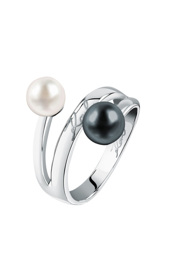 KARL LAGERFELD PEARL KLAYR25014 Γυναικείο Δαχτυλίδι Ασημένιο Με Πέρλες