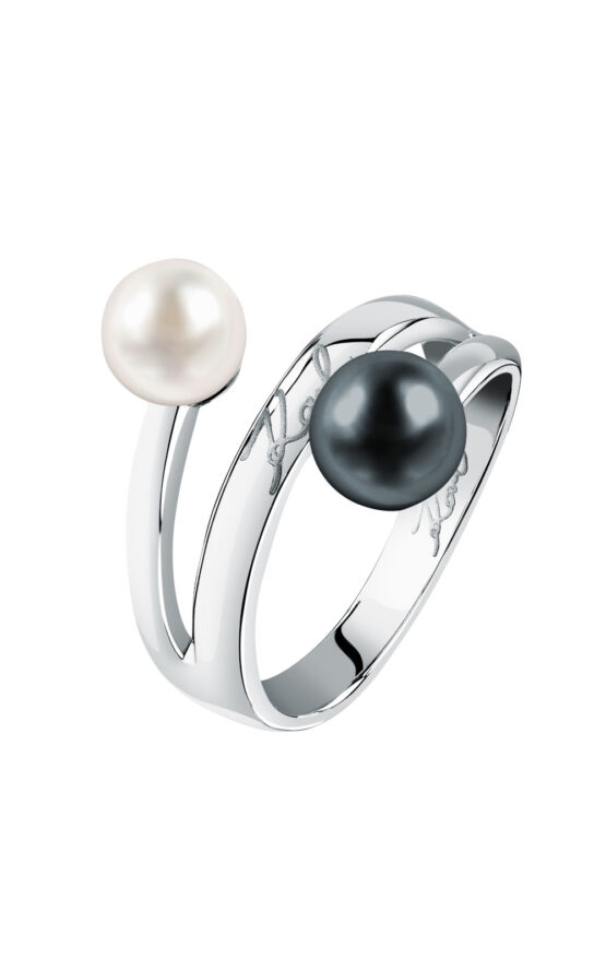 KARL LAGERFELD PEARL KLAYR25016 Γυναικείο Δαχτυλίδι Ασημένιο Με Πέρλες