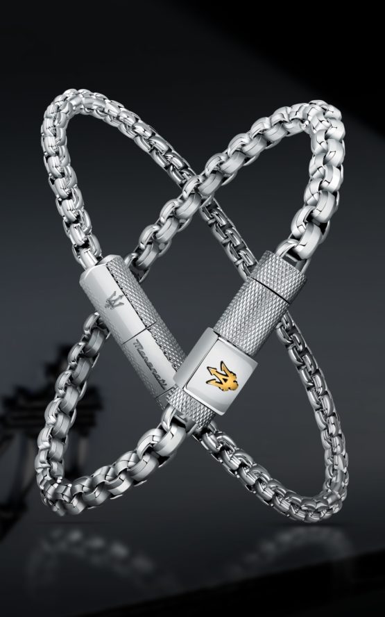 MASERATI ARM RING JM223ATK22 Ανδρικό Βραχιόλι Με Λογότυπο_5