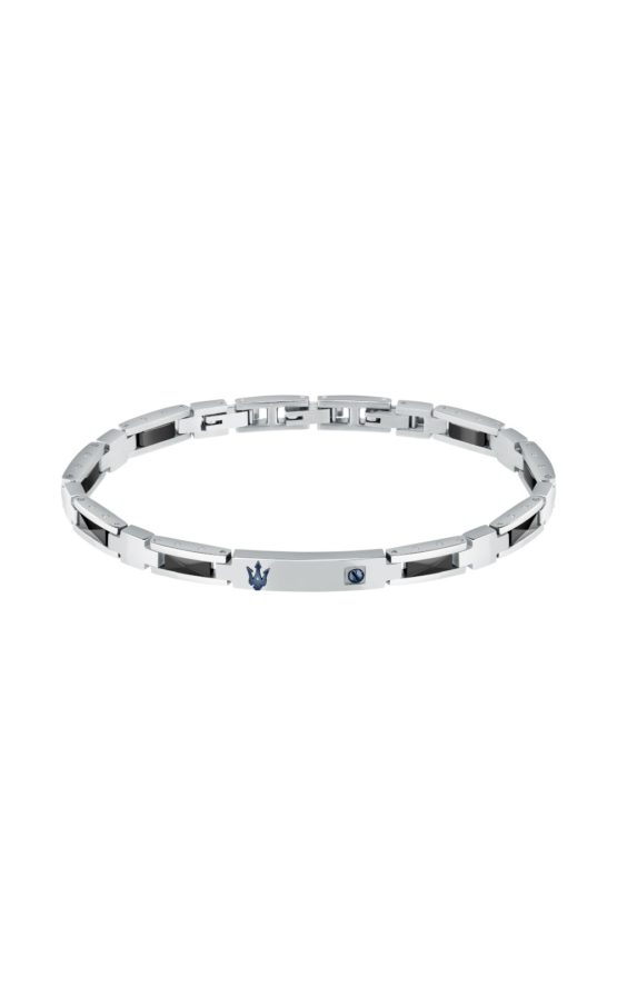 MASERATI ARM RING JM423ATZ28 Δίχρωμο Ανδρικό Βραχιόλι Με Λογότυπο