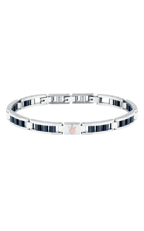 MASERATI CERAMIC JM225ATZ58 Βραχιόλι Δίχρωμο Με Τρίαινα
