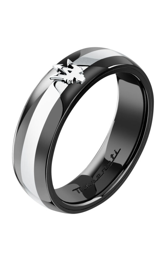 MASERATI CERAMIC JM225ATZ61025 Δαχτυλίδι Δίχρωμο