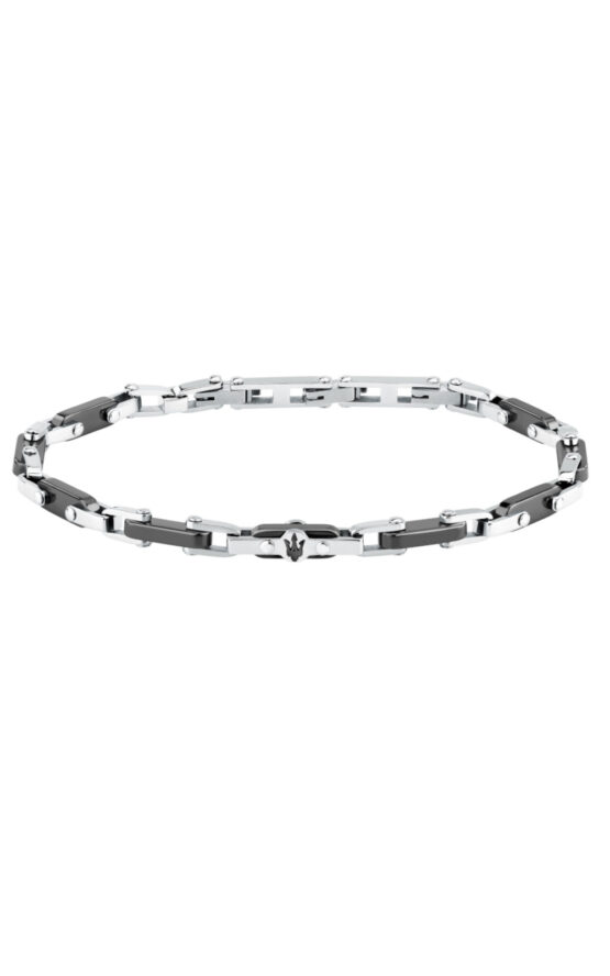 MASERATI CERAMIC JM226ATZ75 Βραχιόλι Δίχρωμο Με Λογότυπο