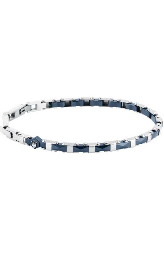 MASERATI CERAMIC JM226ATZ84 Βραχιόλι Κεραμικό Δίχρωμο Με Λογότυπο