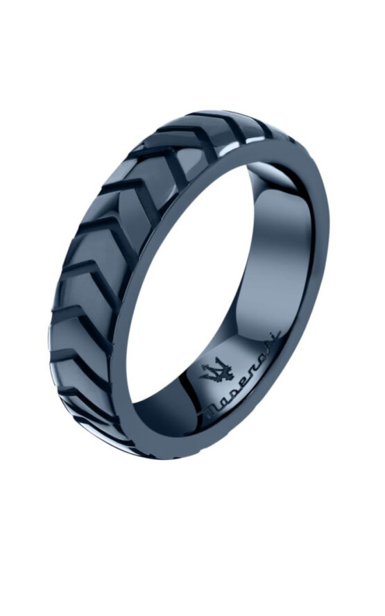 MASERATI CERAMIC JM226ATZ89025 Ανδρικό Δαχτυλίδι Μπλε Κεραμικό