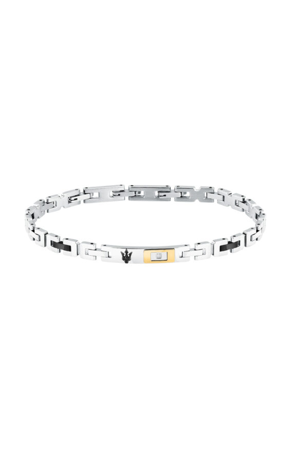 MASERATI DIAMONDS JM125ATY25 Βραχιόλι Τρίχρωμο Με Τρίαινα