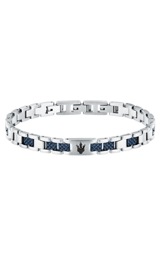 MASERATI ICONIC JM225AVD87 Βραχιόλι Δίχρωμο Με Τρίαινα