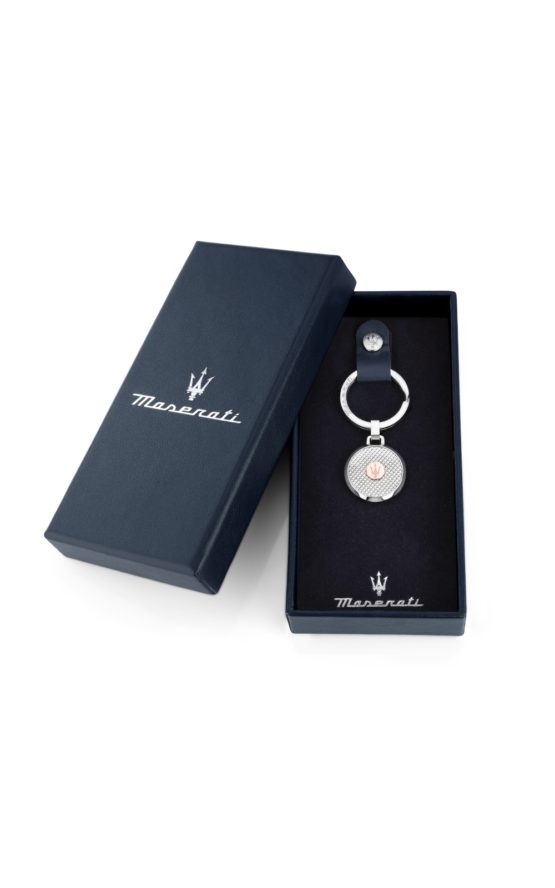 MASERATI KEY RING KMU2230101 Ασημένιο Μπρελόκ Με Λογότυπο_1