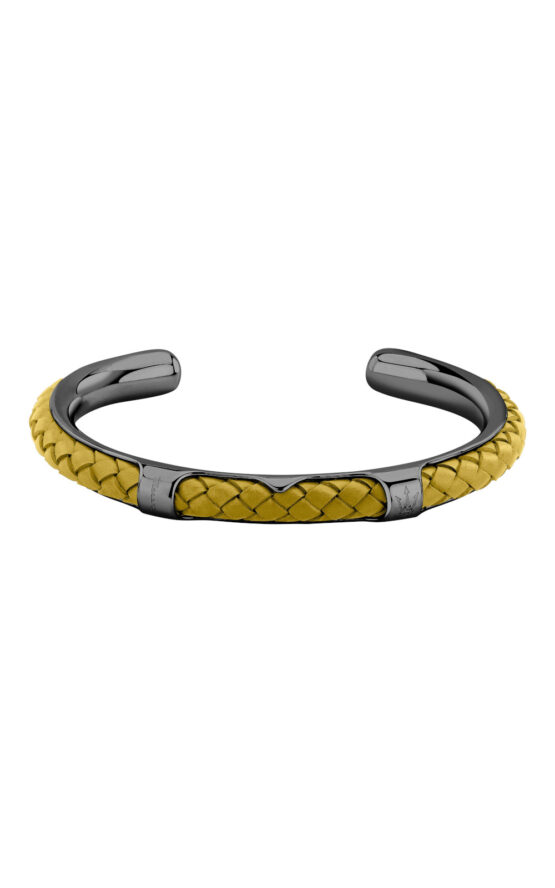 MASERATI LEATHER JM226AVE39 Βραχιόλι Κίτρινο Δερμάτινο