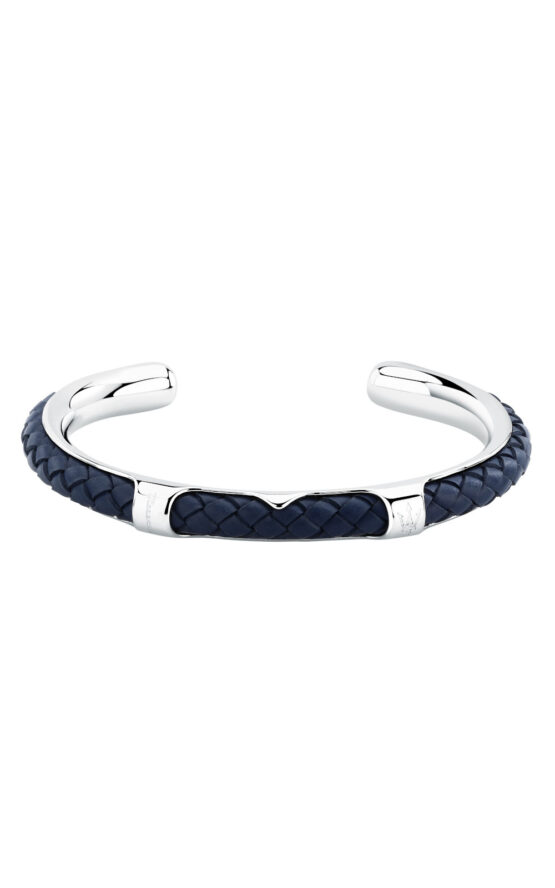 MASERATI LEATHER JM226AVE40 Βραχιόλι Μπλε Δερμάτινο