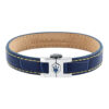 MASERATI LEATHER JM226AVE42 Βραχιόλι Μπλε Δερμάτινο Με Λογότυπο
