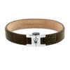 MASERATI LEATHER JM226AVE43 Βραχιόλι Καφέ Δερμάτινο Με Λογότυπο