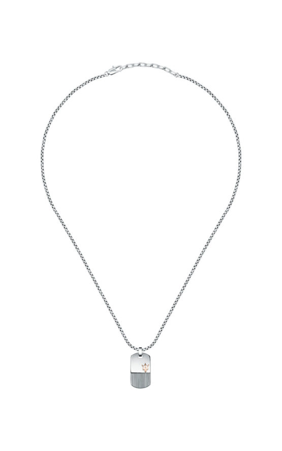 MASERATI NECKLACE JM121ATK08 Ασημένιο Ανδρικό Κολιέ 2
