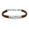 MASERATI RECYCLED LEATHER JM525AVE37 Βραχιόλι Καφέ Δερμάτινο