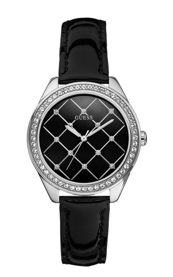 ΓΥΝΑΙΚΕΙΟ ΡΟΛΟΙ GUESS ΔΕΡΜΑΤΙΝΟ ΛΟΥΡΑΚΙ W60005L2