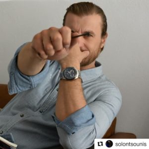 Ο Σόλων Τσούνης Με Ρολόι Χρονογράφου Ακριβείας MASERATI